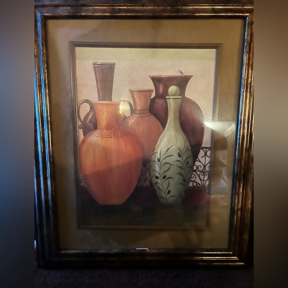 Vase framed wall decor